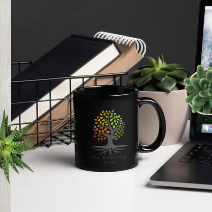 A Tree Black Glossy Mug