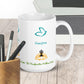 The Center White glossy mug