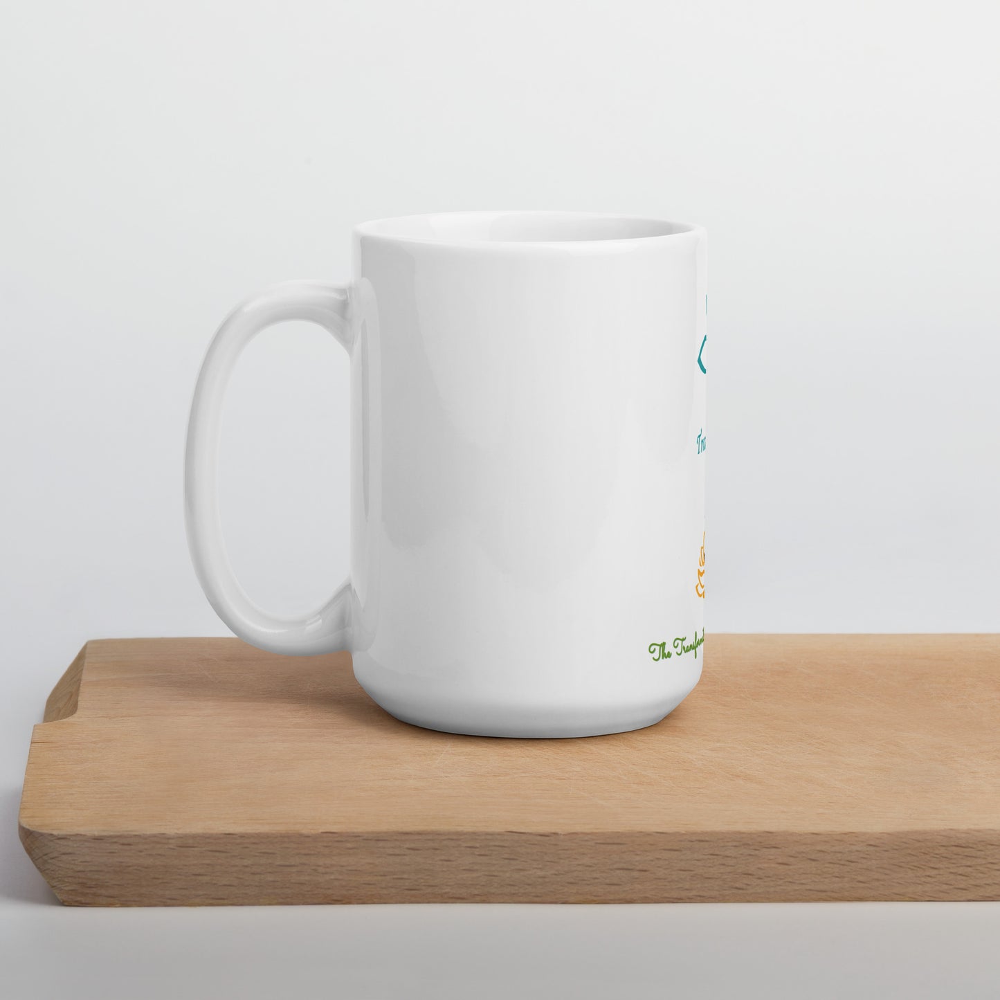 The Center White glossy mug